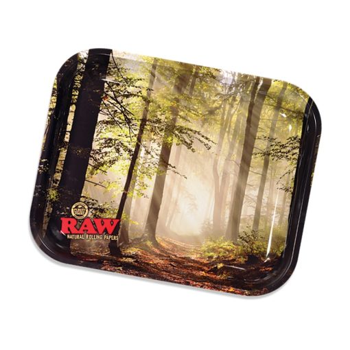 מגש רו גדול - יער | RAW Smokey Forest Rolling Tray