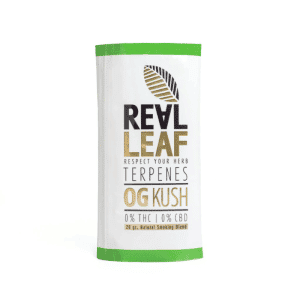 תחליף טבק ריליף טרפנים מזן או-ג'י קוש | RealLeaf Og Kush Herbal blend