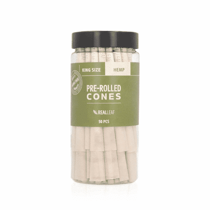 קונוסים המפ קינג סייז ריליף 50 יח׳ | King Size Hemp Cones RealLeaf