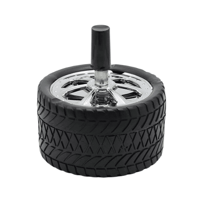 מאפרת קפיץ בעיצוב צמיג | Tire Spinning Ashtray