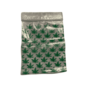 שקיות פסגור בעיצוב עלי קנאביס | Cannabis Leaf Plastic Zipper Bag