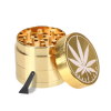 גריינדר מתכת 4 קומות 50 מילימטר | Grass Leaf Golden 50mm Grinder