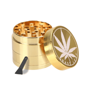 גריינדר מתכת 4 קומות 50 מילימטר | Grass Leaf Golden 50mm Grinder