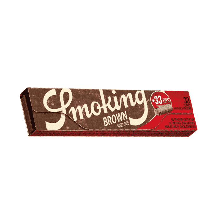 נייר גלגול סמוקינג חום קינג סייז עם פילטרים | Smoking Brown King Size Rolling Papers