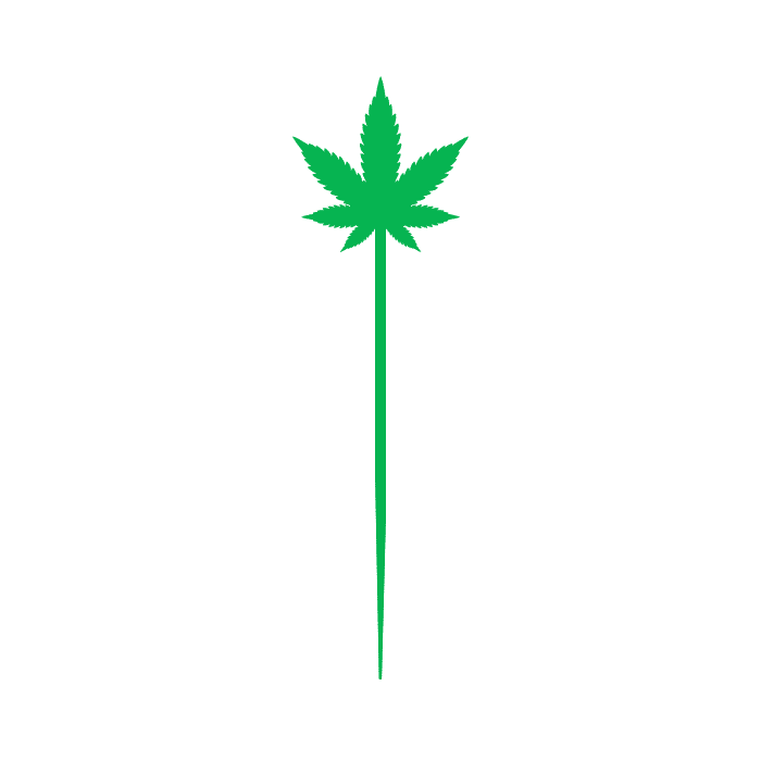 חוטר פלסטיק גמיש עלה קנאביס | Cannabis Leaf Pipe Cleaner