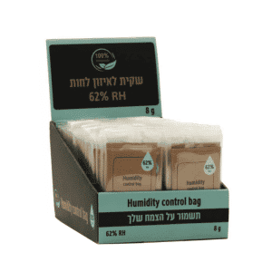 שקית לחות 62% ריליף | RealLeaf Humidity Control Bag 62% RH