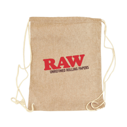 תיק שרוך רואו | Raw Drawstring Backpack Tan
