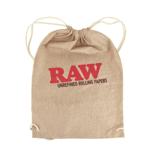 תיק שרוך רואו | Raw Drawstring Backpack Tan