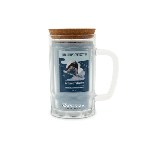 נר בניחוח חורפי לנטרול ריחות | Frosted Winter Smoke Eliminator Candle