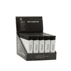 מצת אלקטרוני לבן ויקס | VEEX White Electronic Lighter