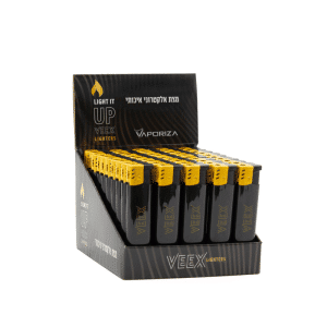 מצת אלקטרוני שחור ויקס | VEEX Black Electronic Lighter
