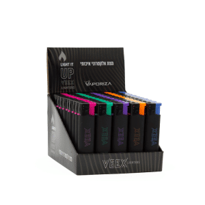 מצת אלקטרוני מט נאון ויקס | VEEX Neon Black Electronic Lighter
