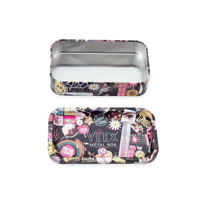 קופסת אחסון עם מכסה מגש גלגול | Rolling Tray Metal Box