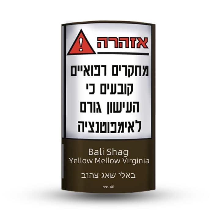 טבק באלי שאג צהוב | Bali Shag Yellow Mellow Virginia Tobacco