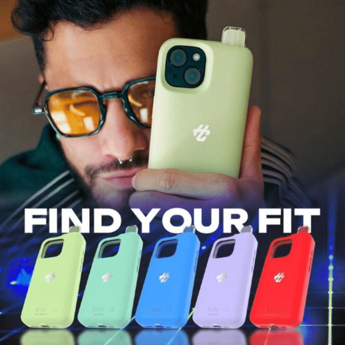 סיגריה אלקטרונית וייפ מגן לטלפון הומו קייס humo phone case vape סיגריה אלקטרונית מגן לטלפון 30,000 שאיפות | Humo 30000 Puffs Phone Case Vape