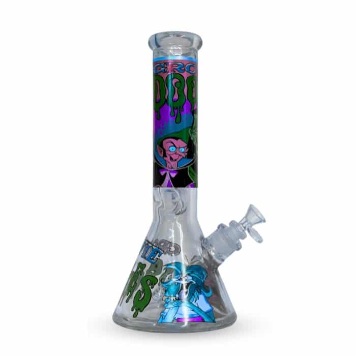 blue glass bong באנג זכוכית כחול באנג ביקר ציורים קלאסי | Classic Beaker Glass Bong