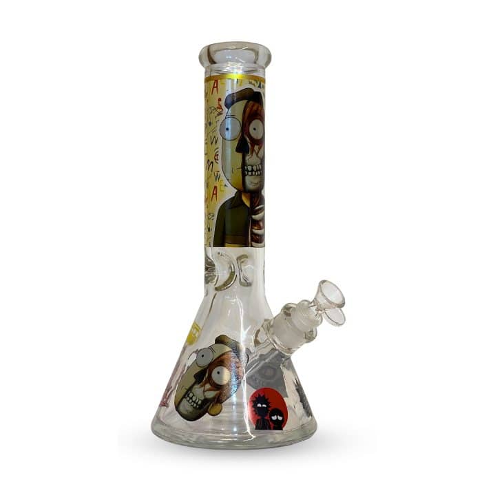 באנג ציורים ביקר beaker bong באנג ביקר ציורים קלאסי | Classic Beaker Glass Bong