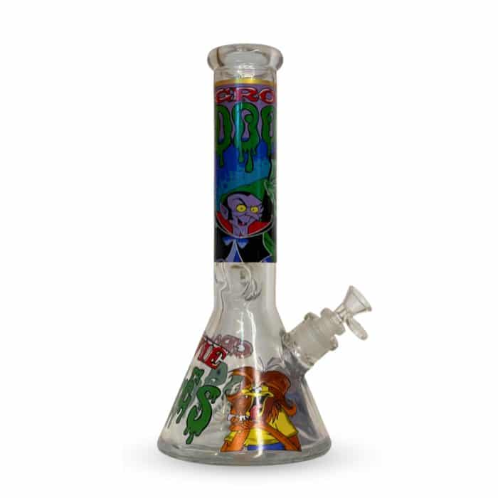 באנג קלאסי ציורים זכוכית glass bong באנג ביקר ציורים קלאסי | Classic Beaker Glass Bong