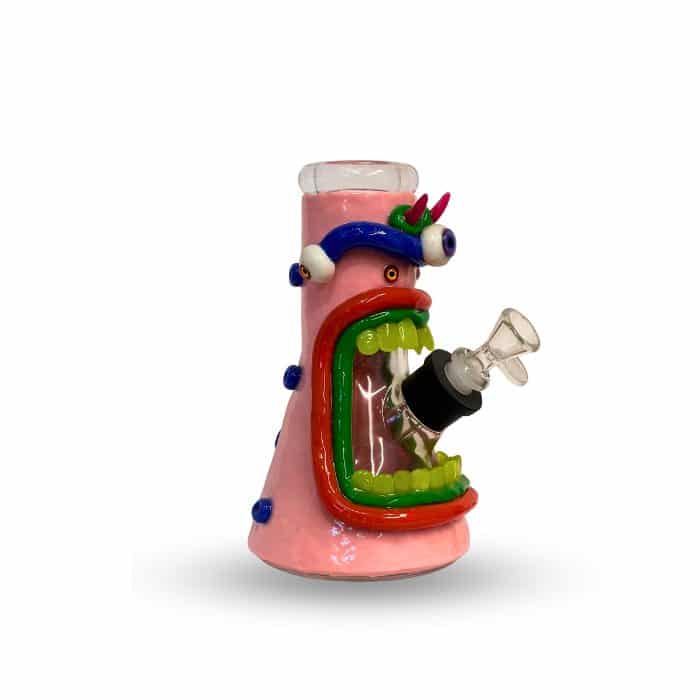 באנג ביקר בינוני מפלצת ורודה | Pink Monster Medium Beaker Bong