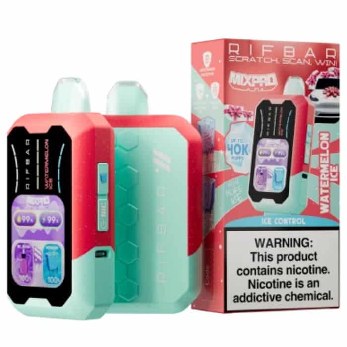 סיגריה אלקטרונית ריף בר 60000 שאיפות וויפ rifbar mixpro 60,000 puffs vape סיגריה אלקטרונית ריף בר 60,000 שאיפות | Rifbar 60K Puffs MixPro Vape