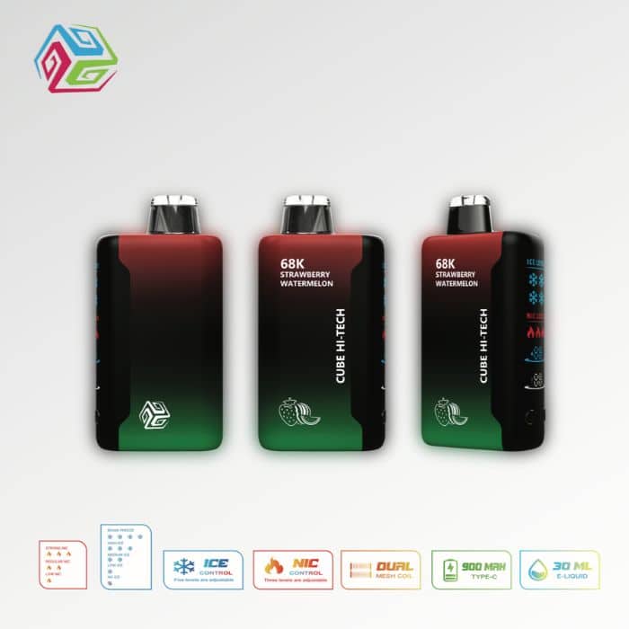 סיגריה אלקטרונית חד פעמית קיוב היי טק 68 אלף שאיפות cube hi-tech vape 68k puffs סיגריה אלקטרונית קיוב היי טק 68,000 שאיפות | Cube Hi-Tech 68k Puffs Vape